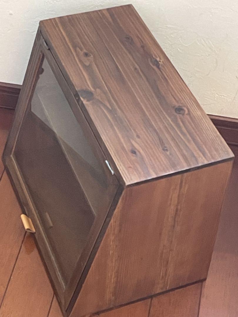 【新品】アンティーク収納ケース　ガラスショーケース　カウンターキャビネット