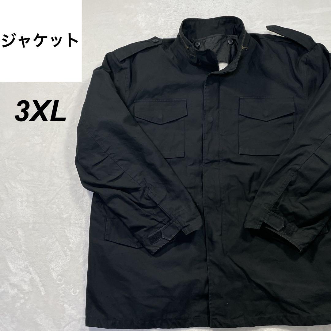 古着　ハンティングジャケット　ライナー付き　アウトドア　ブラック　3XL