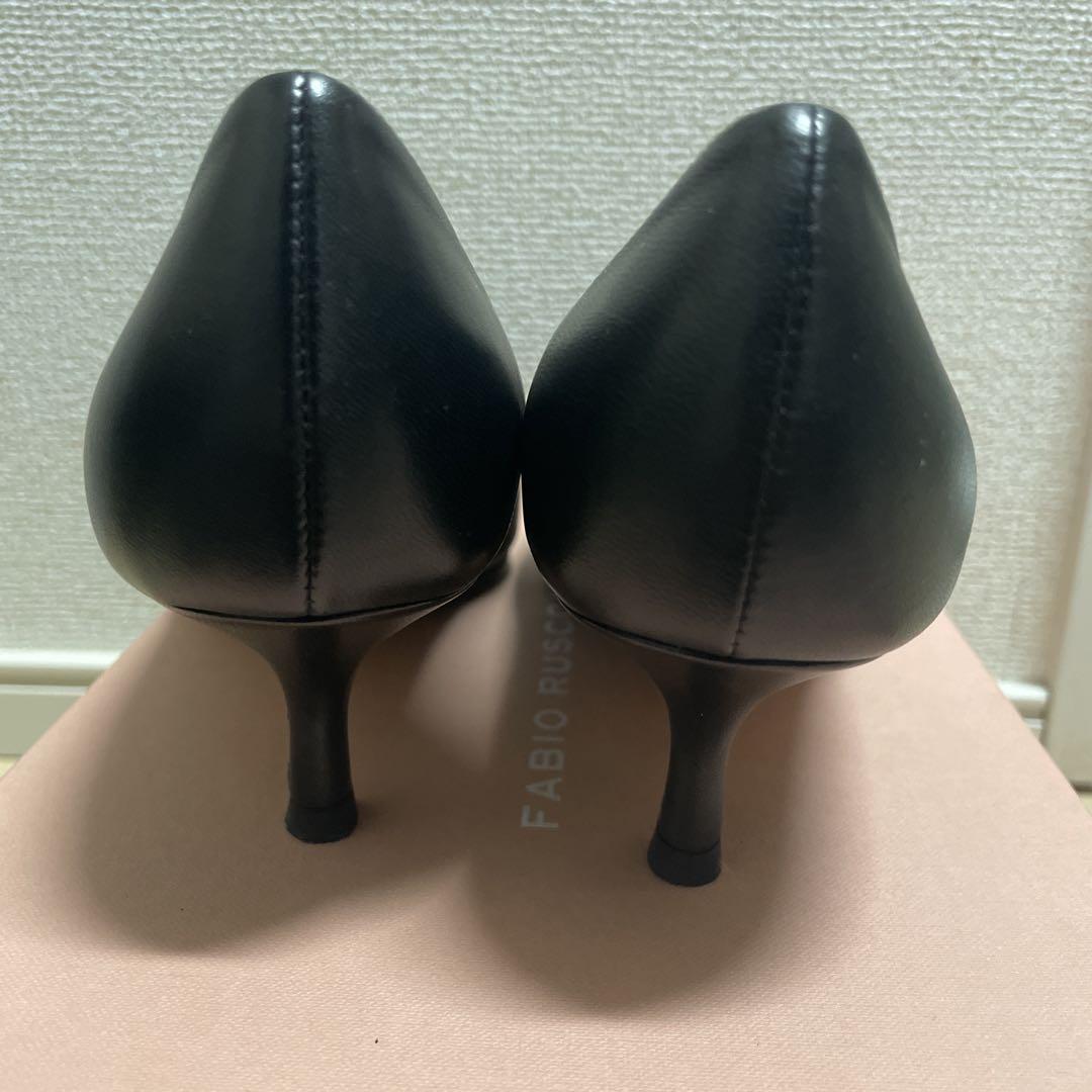 ファビオルスコーニ　Fabio Rusconi パンプス　ブラック　23cm