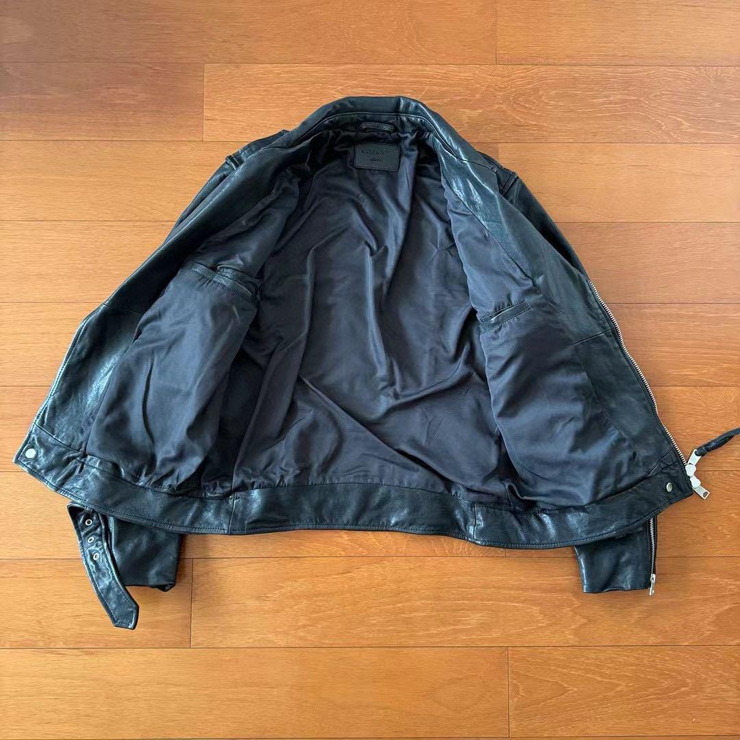 SALLSAINTS レザージャケット ダブルライダース 黒 ブラック