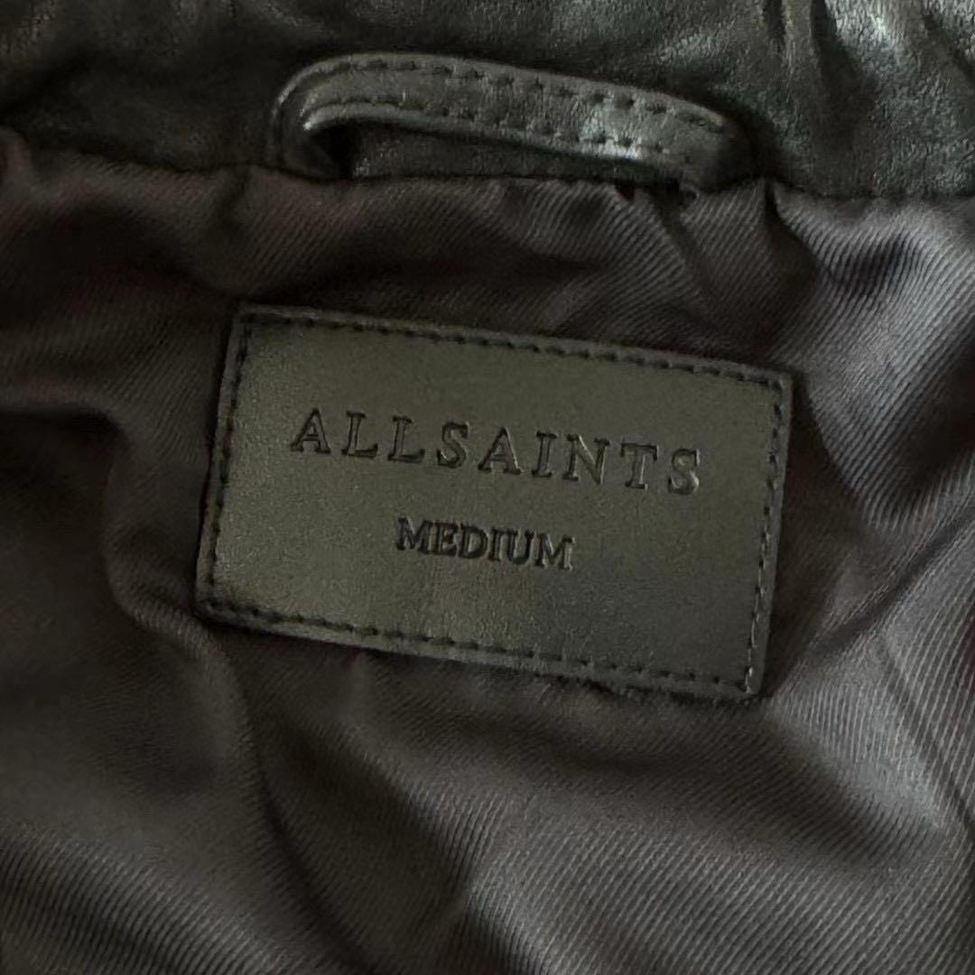 SALLSAINTS レザージャケット ダブルライダース 黒 ブラック