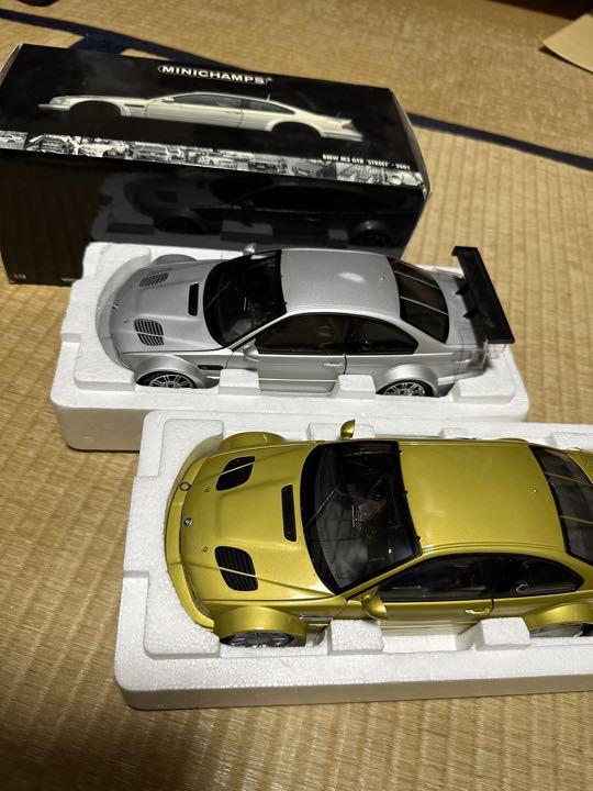 ミニチャンプ　BMW M3 GTR STREET 2001 1:18 2台セットのサムネイル