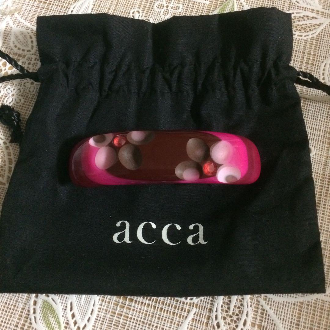 acca 限定デザイン 8cmバレッタ 新品未使用 極美品