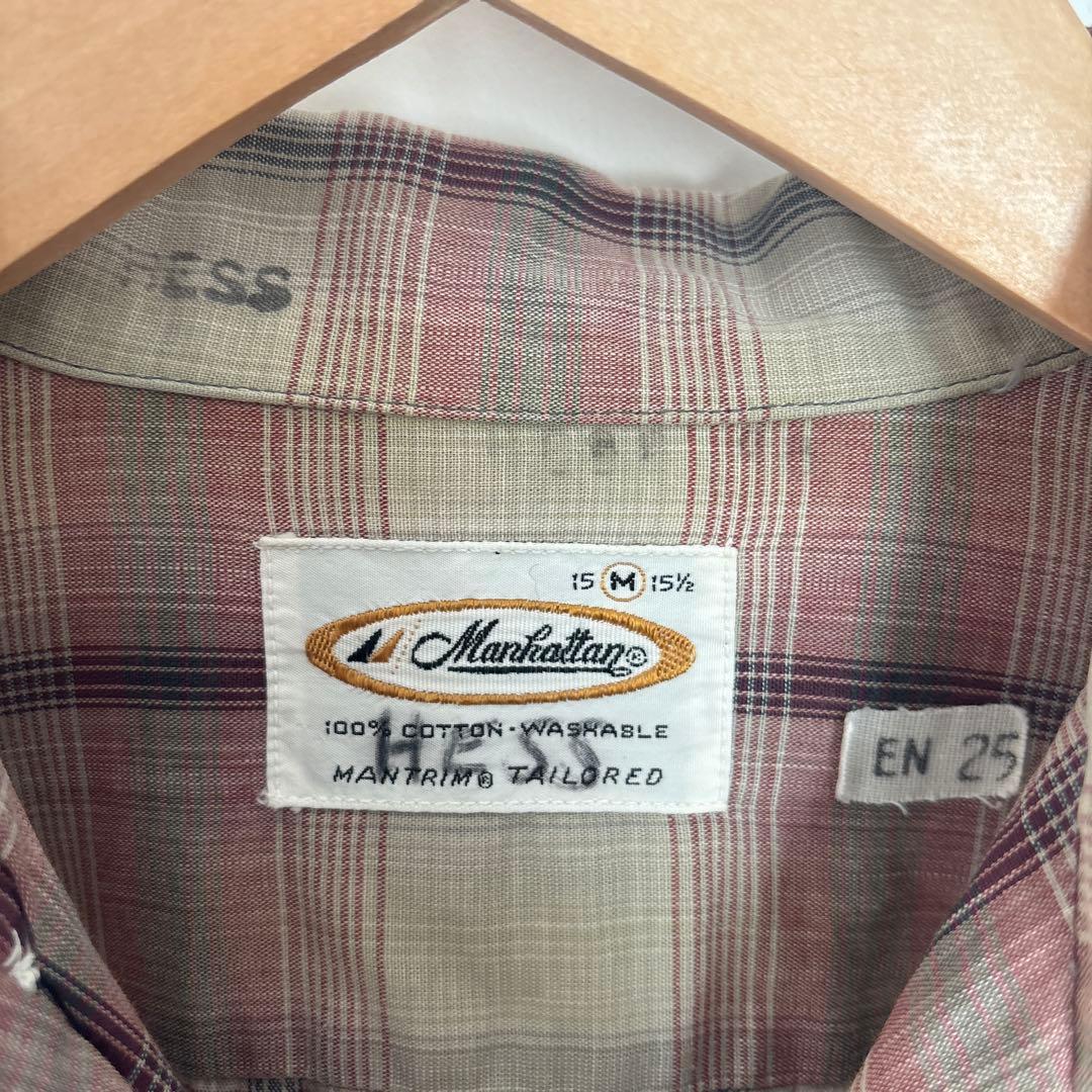 60s Manhattan ビンテージシャツ オンブレ 60s Manhattan ビンテージシャツ オンブレ