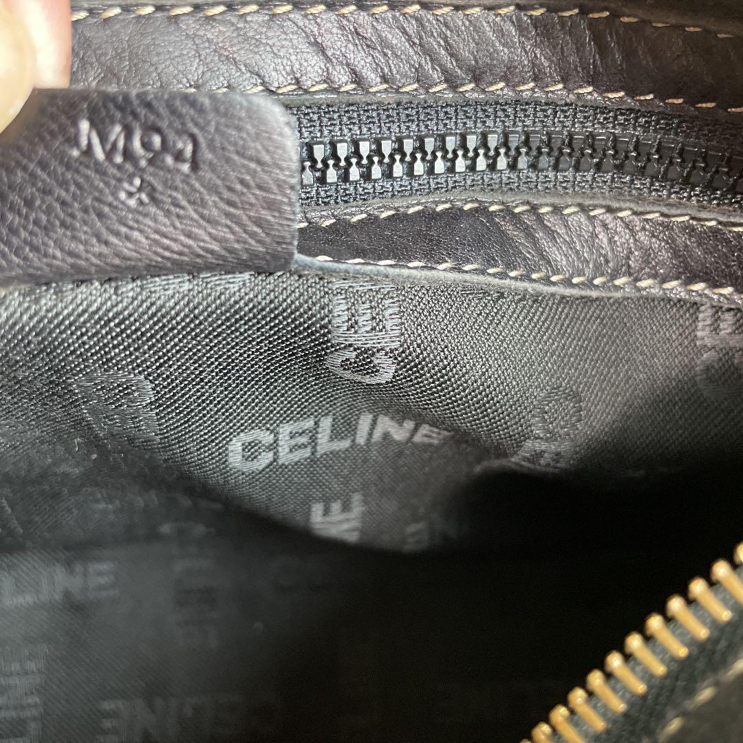 人気SALE豊富な 希少 サークルロゴ ステッチ レザーショルダー mI5UE-m78704221917 CELINE オールドセリーヌ 安い