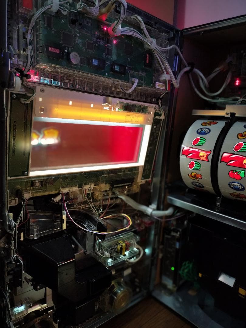 パチスロ実機】北電子☆BON JOVI（ボンジョビ）【コイン不要機付】希少台