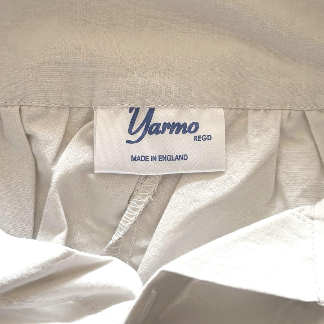 Yarmoヤーモ コットン ギャザー ドレス ワイド シャツ ゆったりワンピ