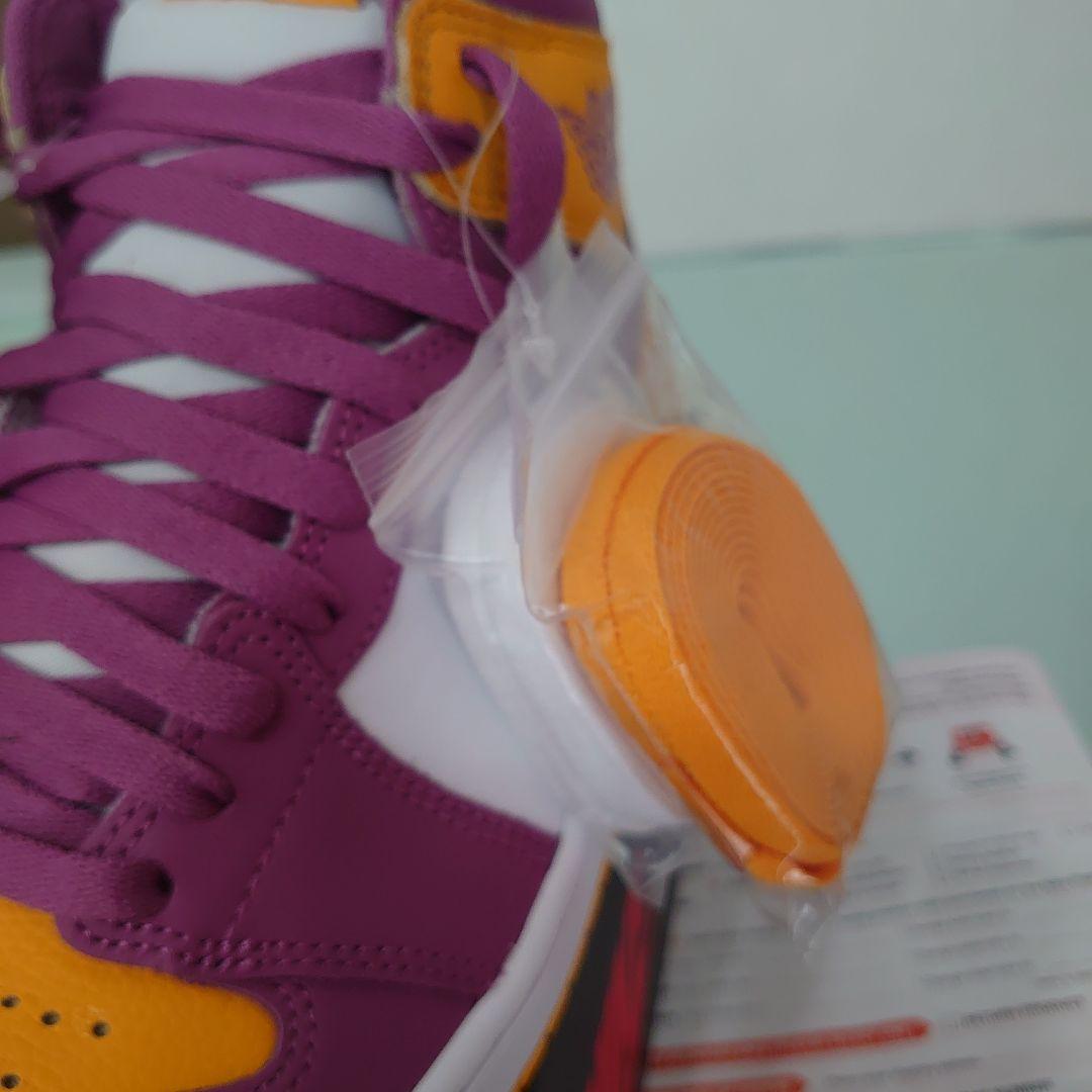 新品未使用品 NIKE ナイキ エアジョーダン1 ハイ OG ブラザーフッド 画像8