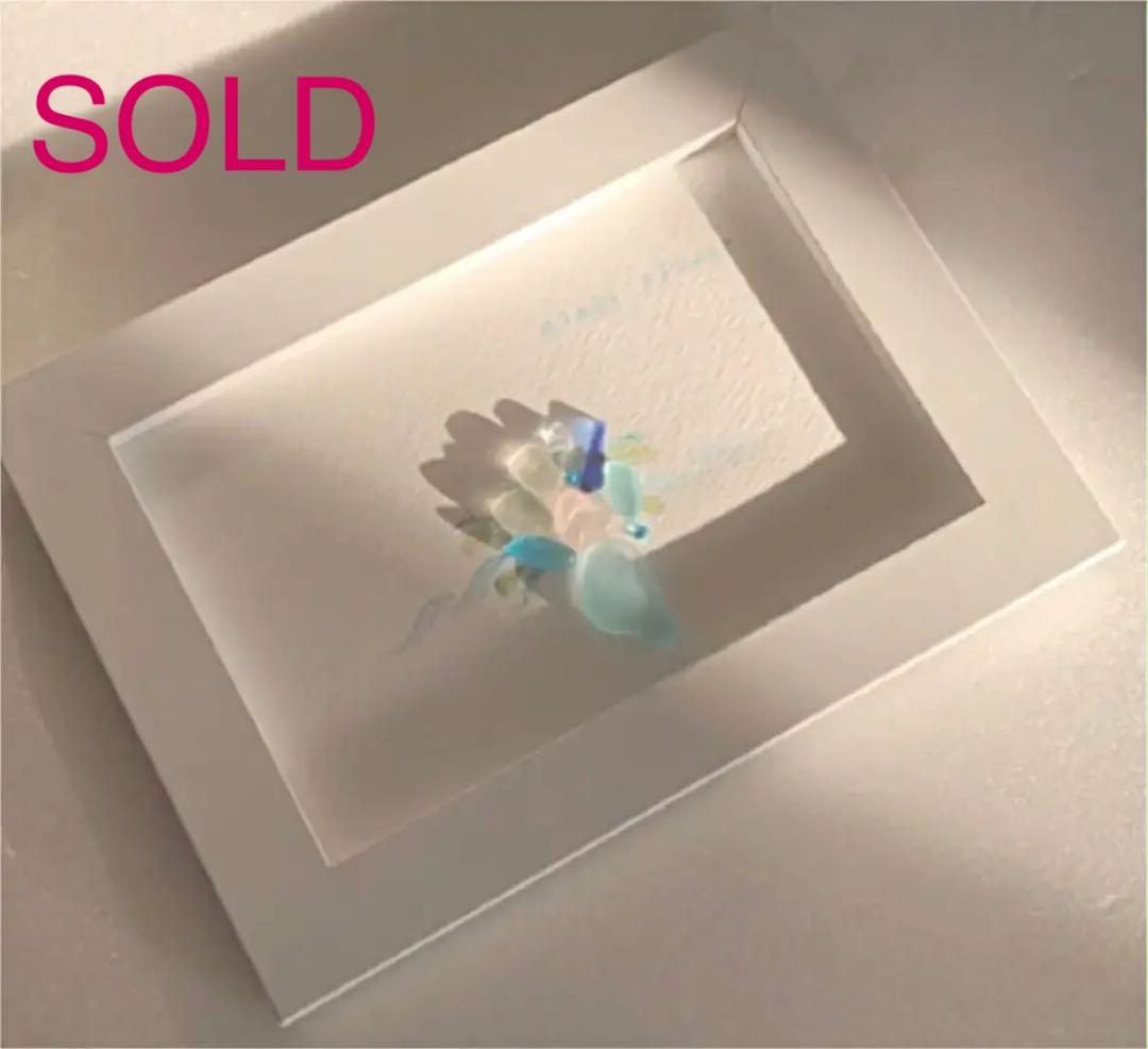 シーグラスアート*・゜゜・*:.。..。.:*glass flower