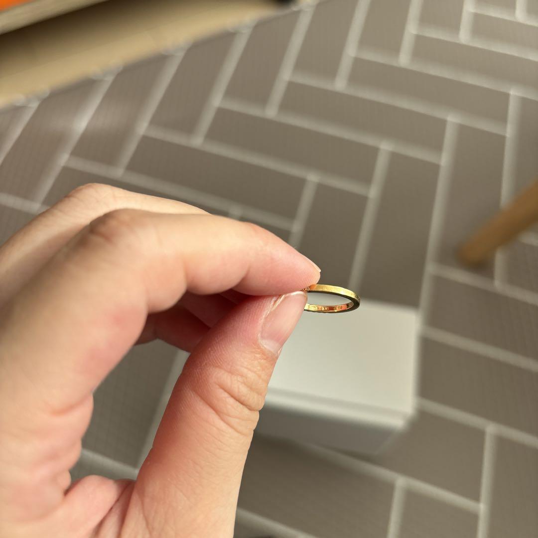 おトク情報がいっぱい！ 週末値下げ！アーカーイエローゴールドティナリング アクセサリー