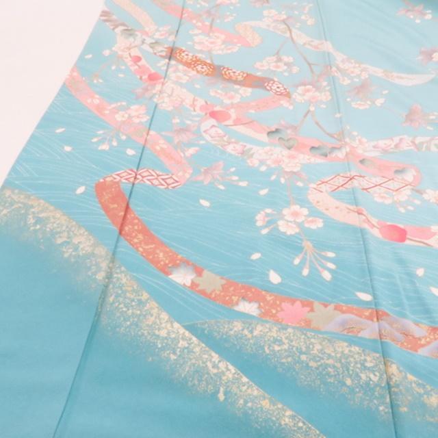 正絹 金駒刺繡