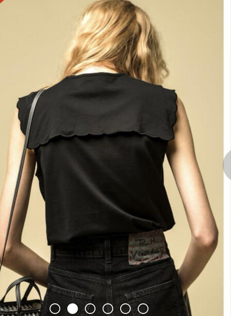 トップス Ron Herman Scallop Coller Sleeveless Top Ron Herman Scallop Coller Sleeveless Top - メルカリ