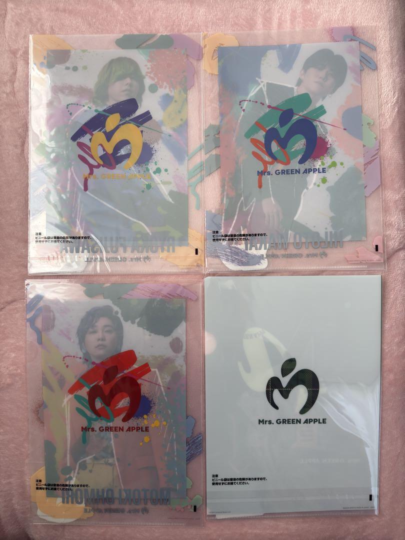ks.monMrs. GREEN APPLE A賞&B賞クリアファイル4種 ks.mon様専用Mrs. GREEN APPLE A賞&B賞クリアファイル4種