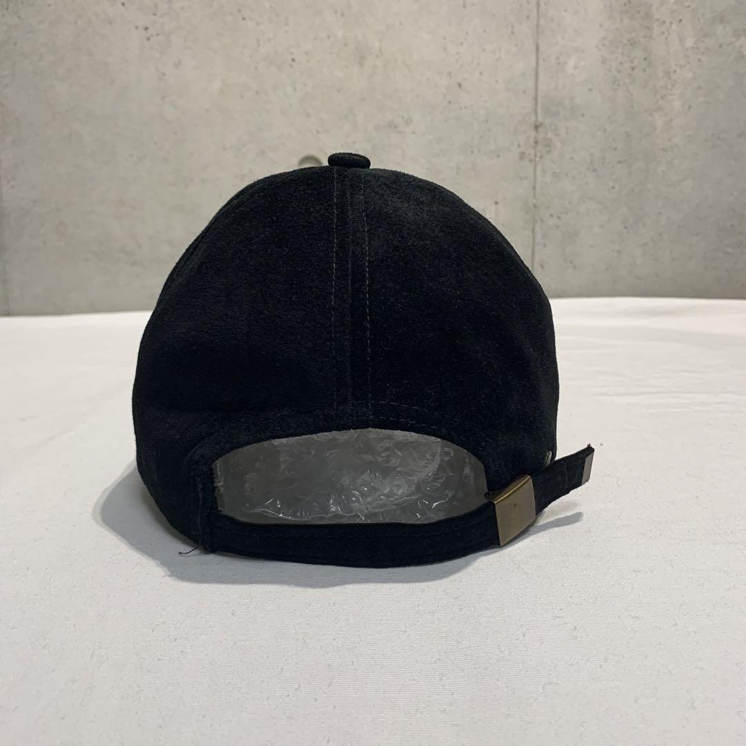 unknown USA製 レザーキャップ　ピッグレザー　スエードレザー　黒