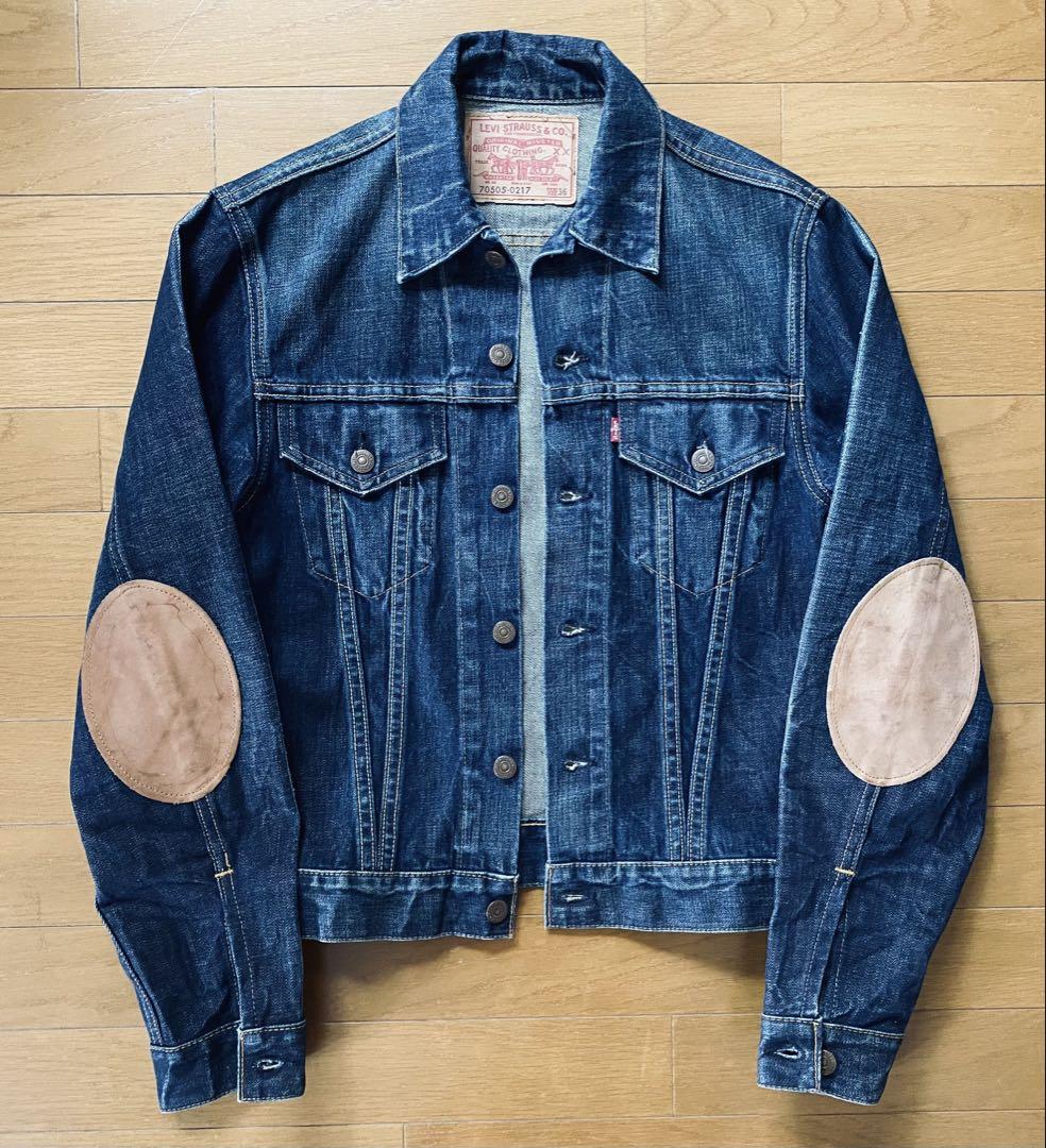 希少【Levi's】70505-0127 エルボーパッチBig E