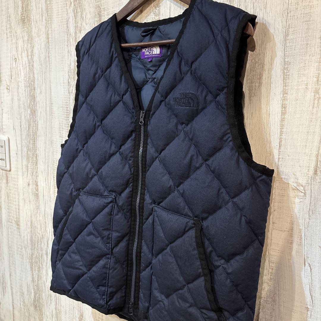 THE NORTH FACE インディゴブルー キルティング ベスト L 美品