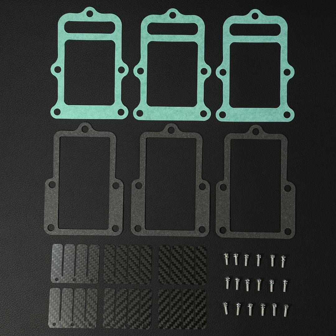 SJ30 特注カーボン仕様 リードバルブ ガスケット 取付ねじ 4種 m1568