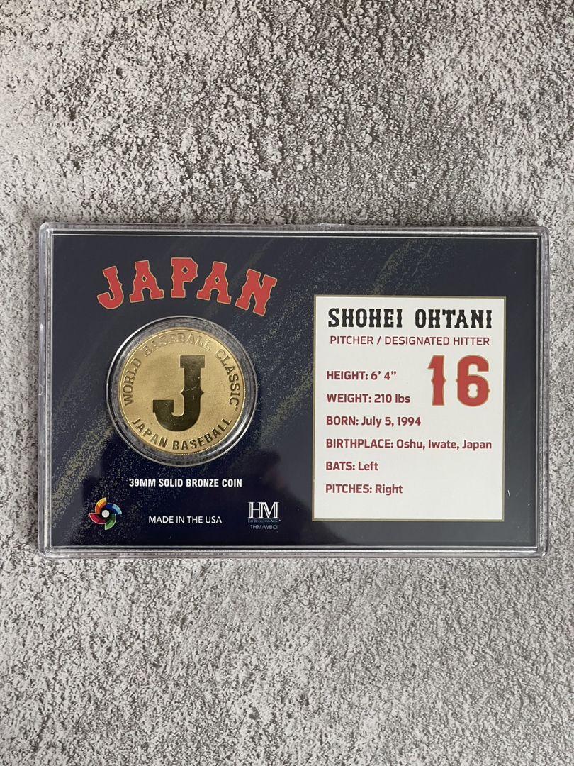新品2023WBC 優勝記念 日本代表 ブロンズ コインカード 大谷翔平
