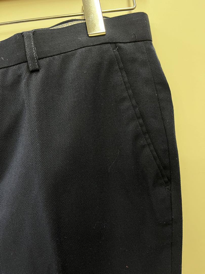 ZARA ザラ　ダークブルー シングルボタン ビジネススーツ