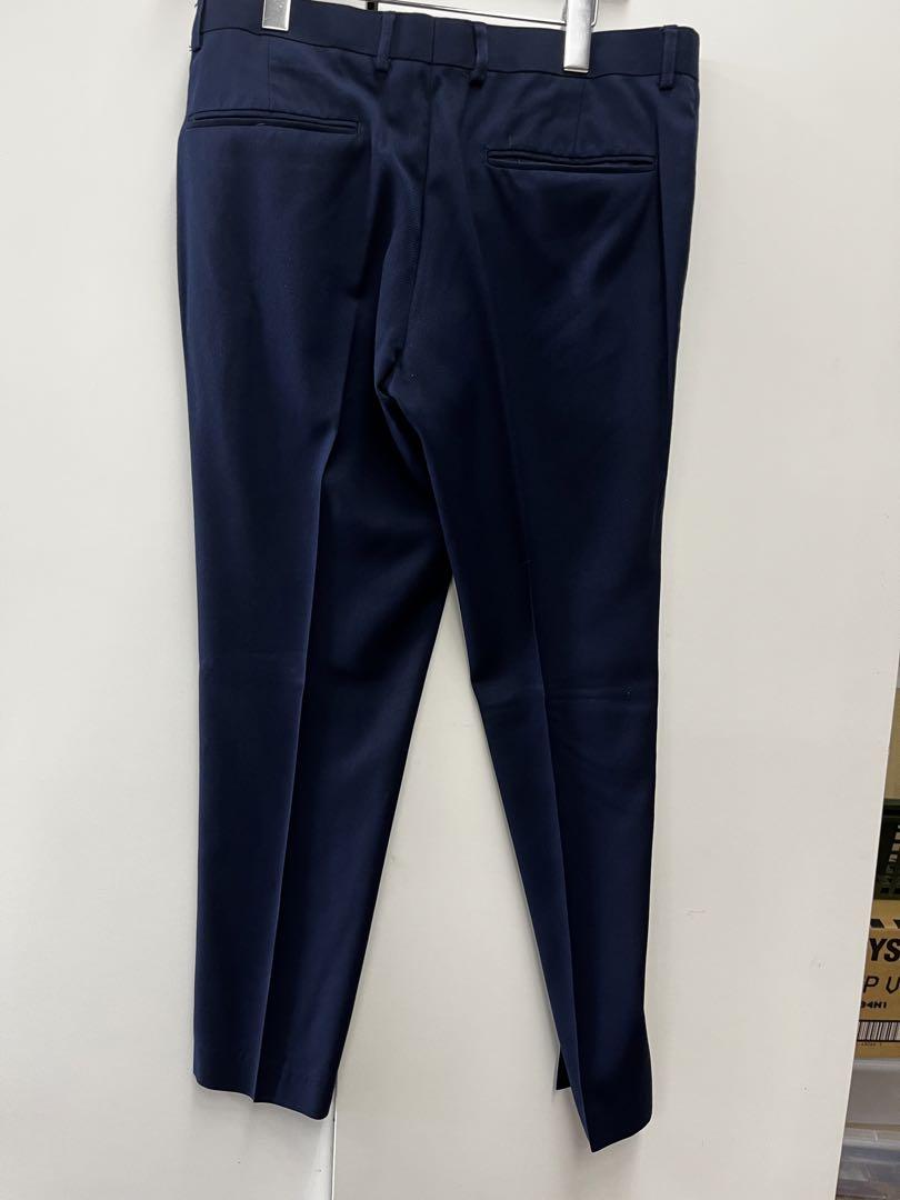 ZARA ザラ　ダークブルー シングルボタン ビジネススーツ