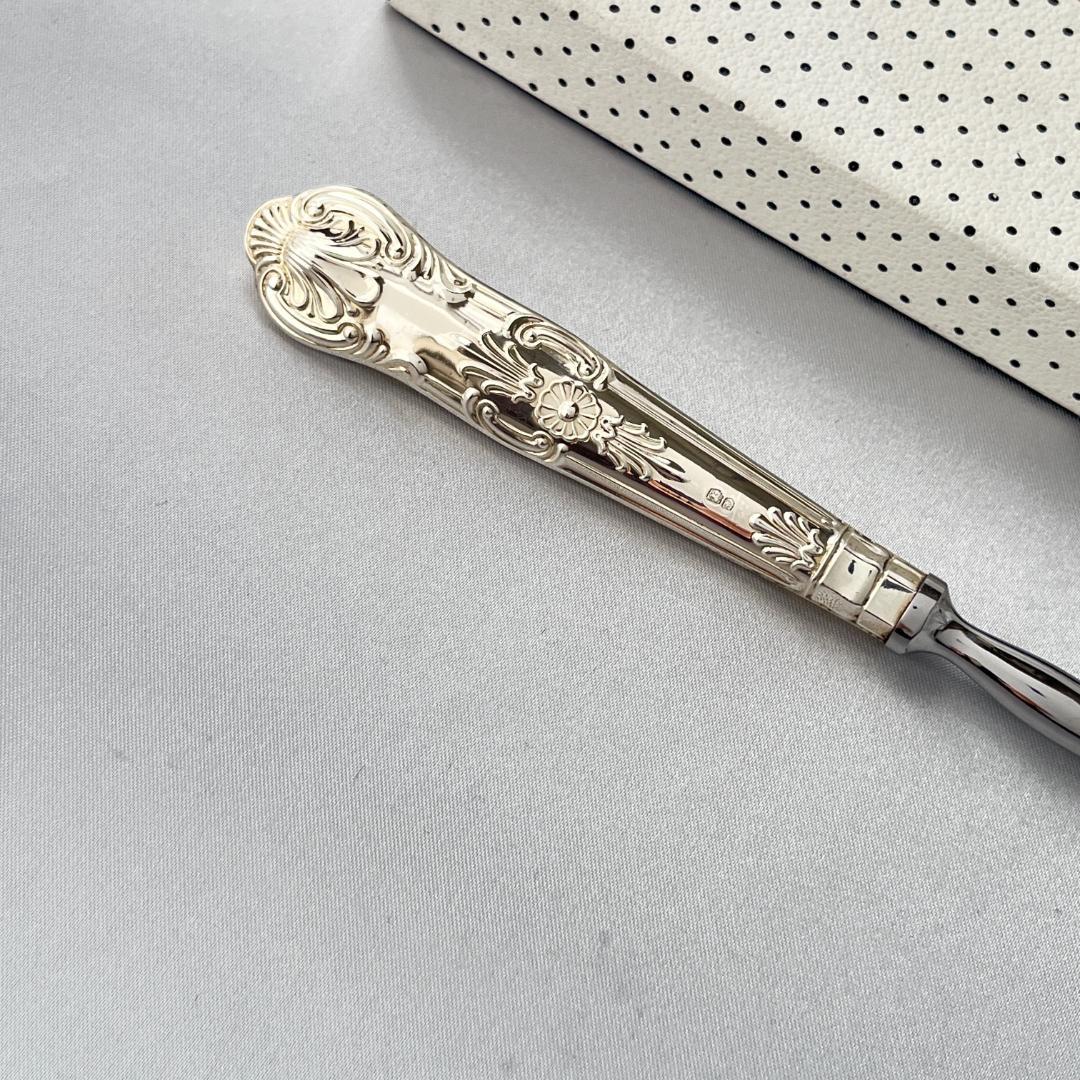 【再入荷】 Harrison ピクルスフォーク Brothers】【純銀ハンドル】キングス 工芸品