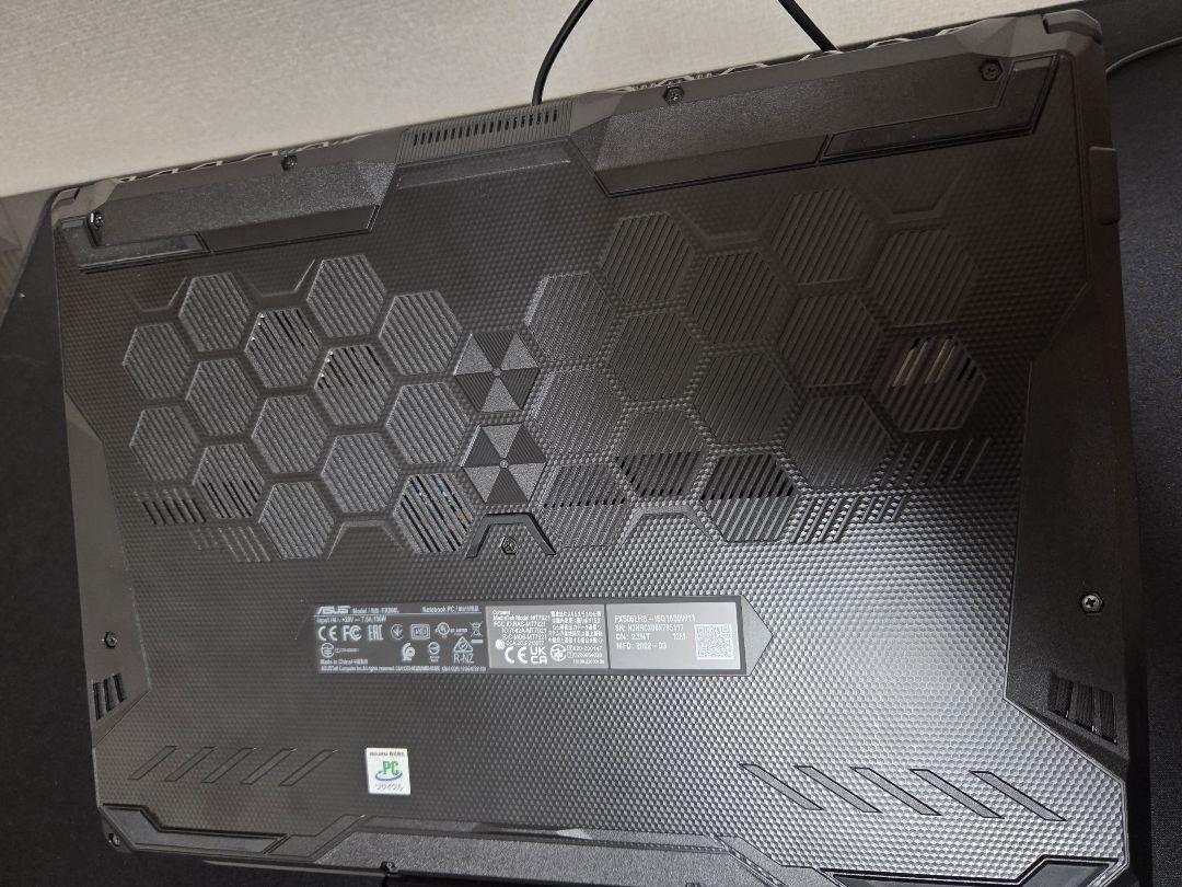 ASUS ゲーミングノートPC TUF GAMING F-15 FX506L