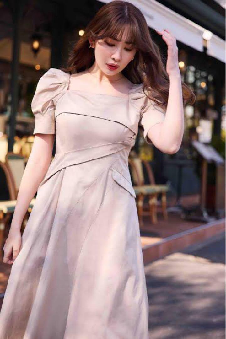 herlipto Troncais Puff Sleeve Dress