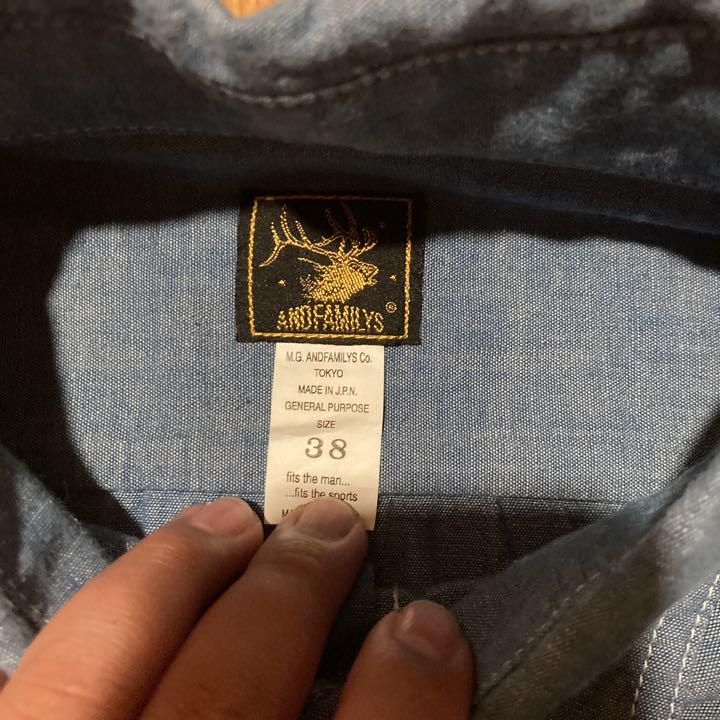 SALE爆買い ANDFAMILYS Chambray Work Shirts m8R7o-m78741182156 2022100%新品