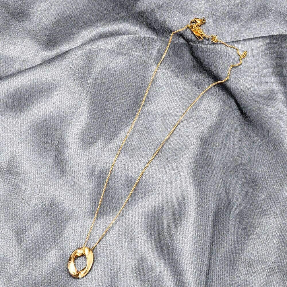 品質保証』18Kゴールドのシンプルでエレガントなネックレス鎖骨