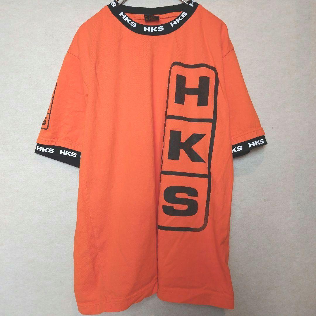 HKS　Tシャツ　オレンジ　M