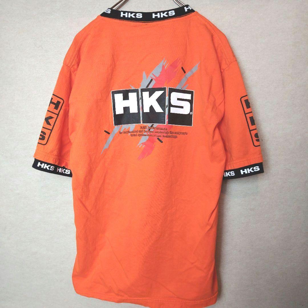 HKS　Tシャツ　オレンジ　M