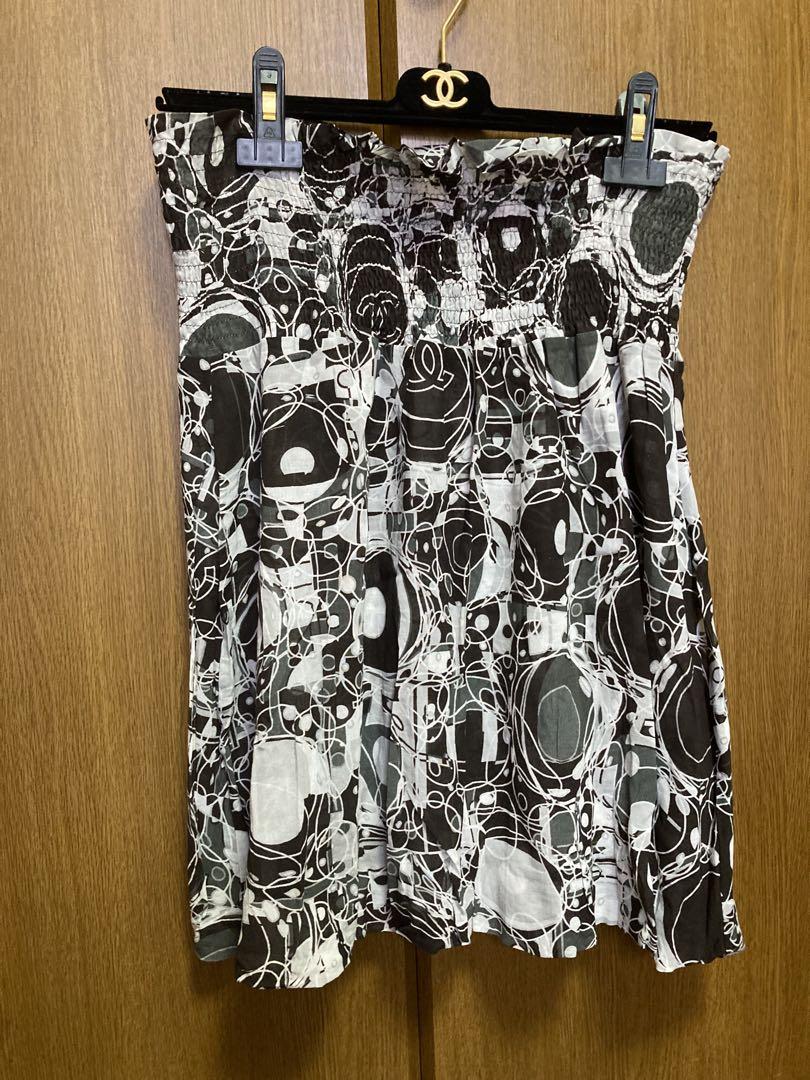 美品　CHANEL シャネル　コットン　スカート　バブル　COCO