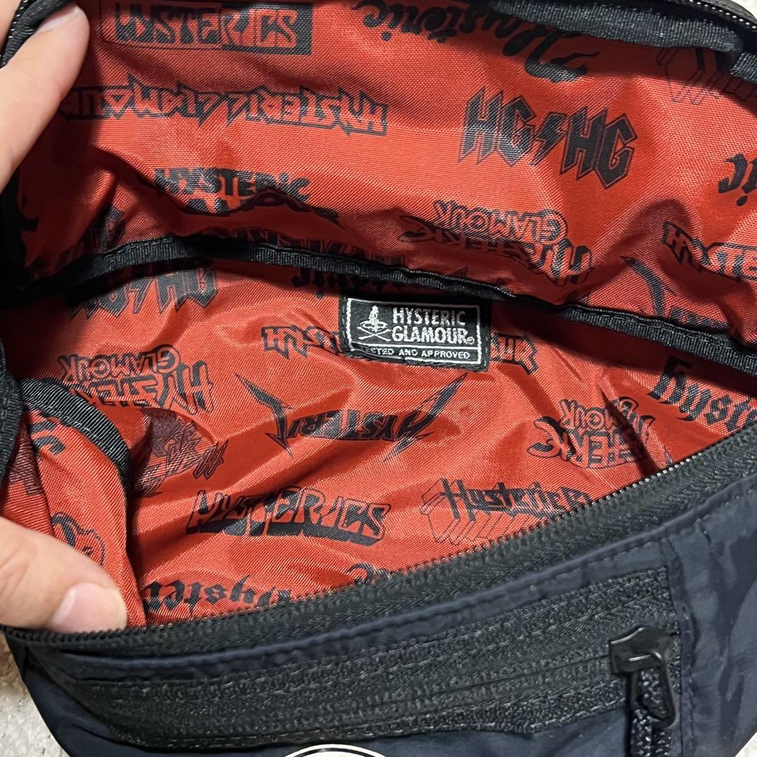HYSTERIC GLAMOUR ボディバッグ 黒