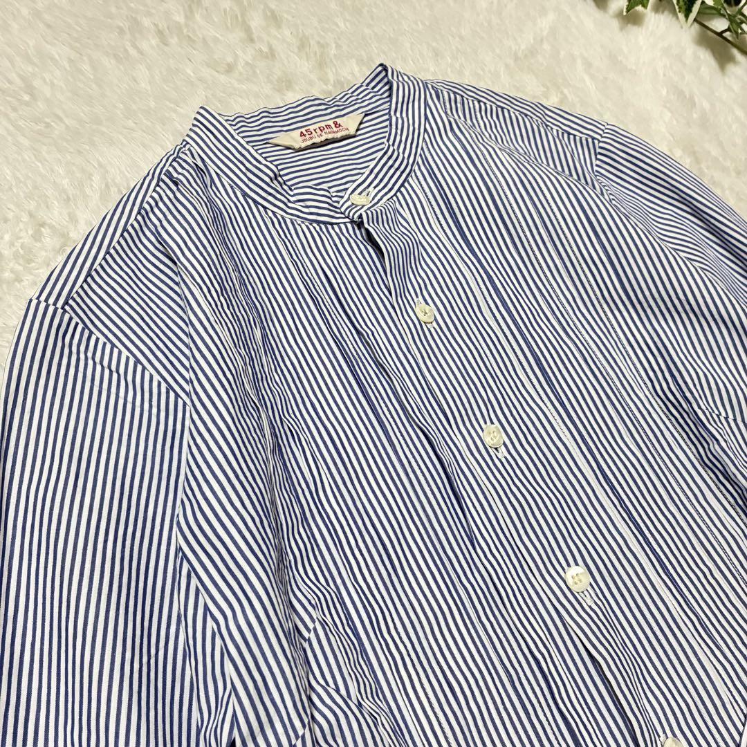 Aletta vita ワンピース シャツワンピ ロング バンドカラー