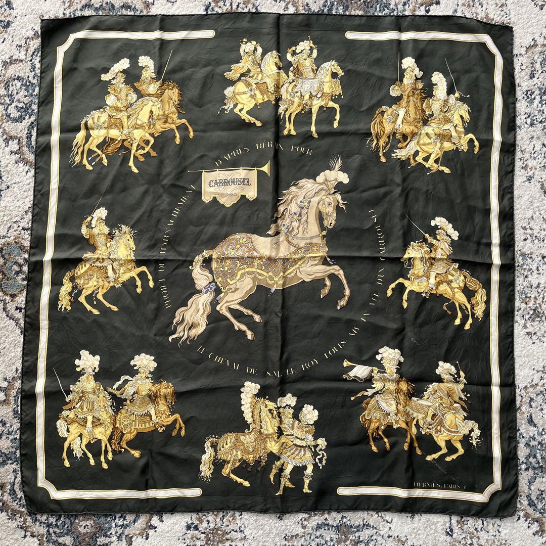 エルメス カレ90 CARROUSEL（カルーセル） スカーフ ヴィンテージ