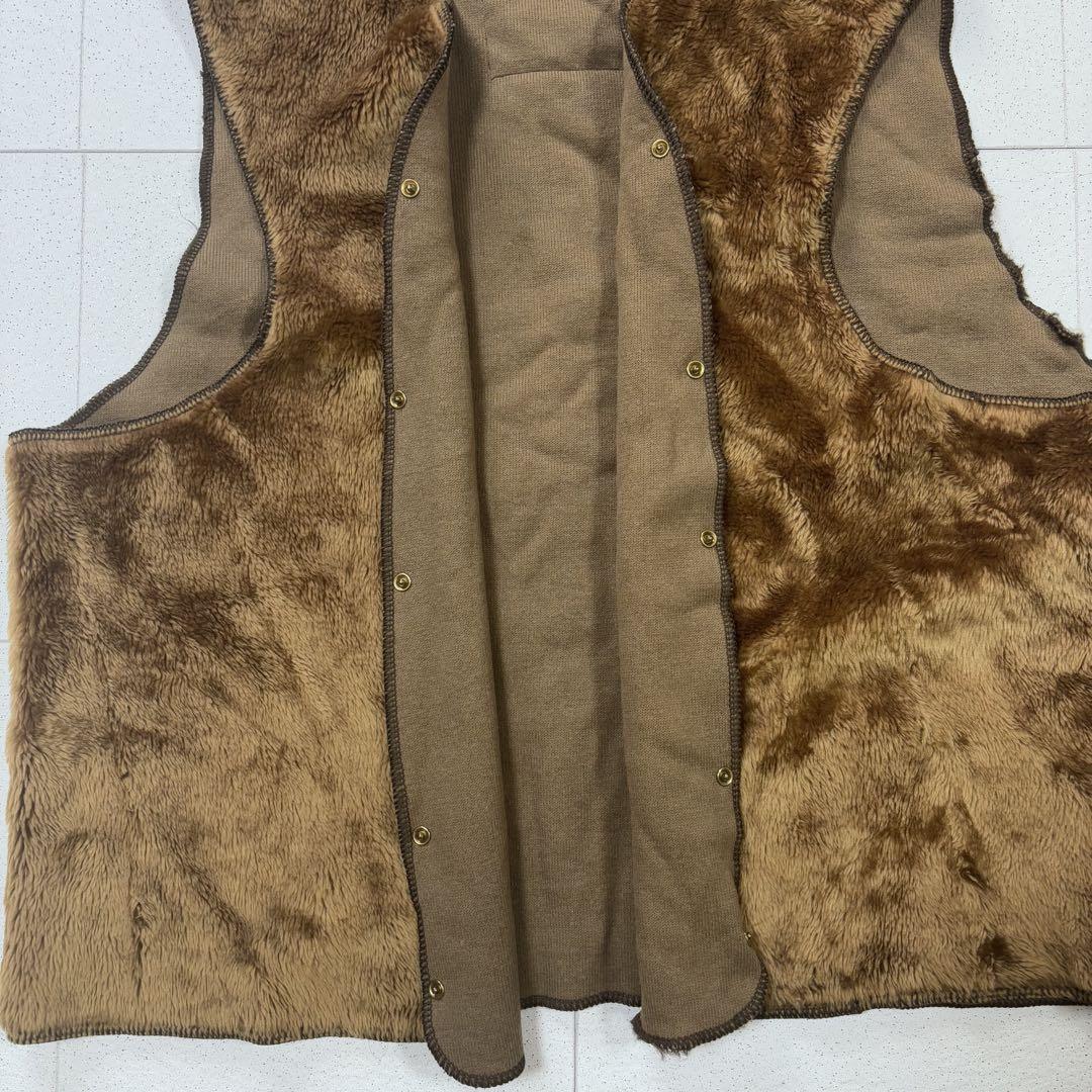 90s Barbour パイルライナーベスト C52/132CM ブラウン