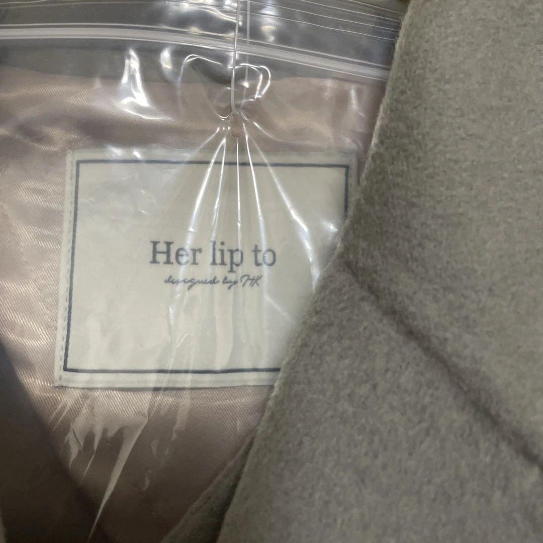 Hamilton Lambswool パールグリーン ロングコート M Hamilton Lambswool パールグリーン ロングコート M