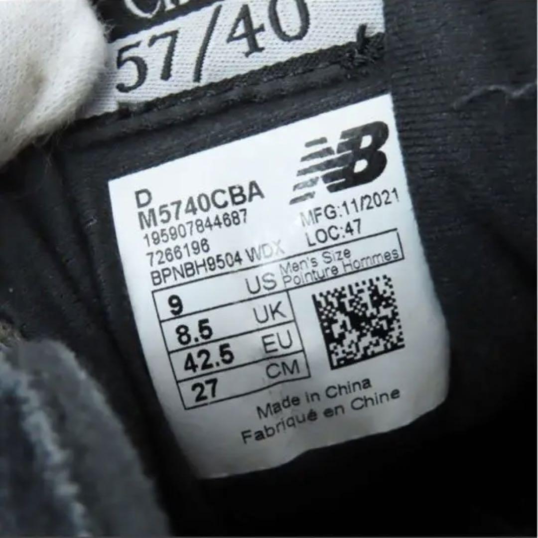 NEW BALANCE 27.0cm M5740CBA ブラック 靴