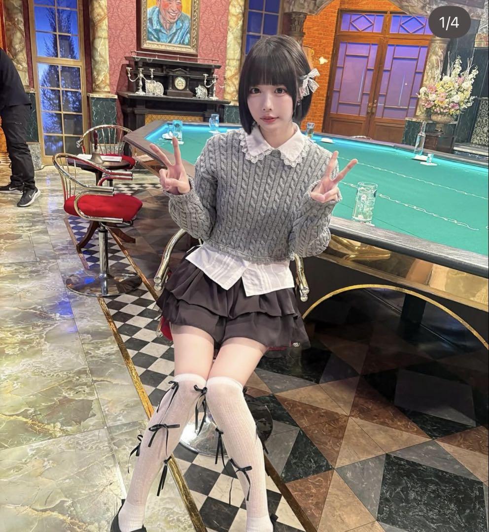 あのちゃん着用 CRANK レースブラウス
