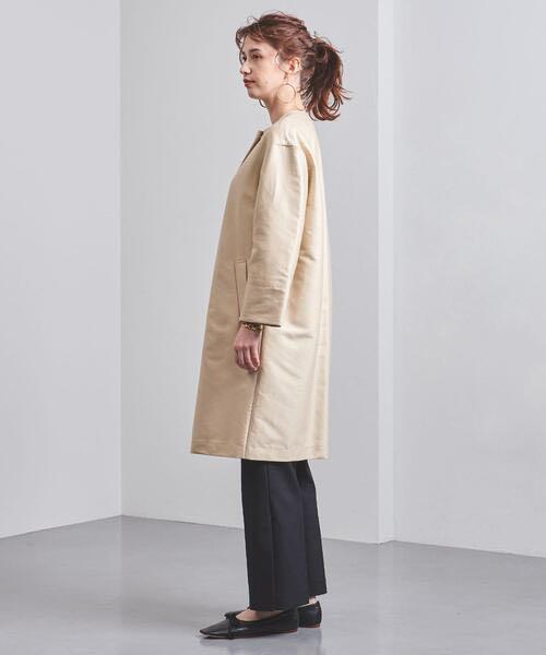 デザイン↑ ユナイテッドアローズ バイカラー ノーカラー コート Frt8O-m78752404620 UNITED ARROWS ⓶がいるため