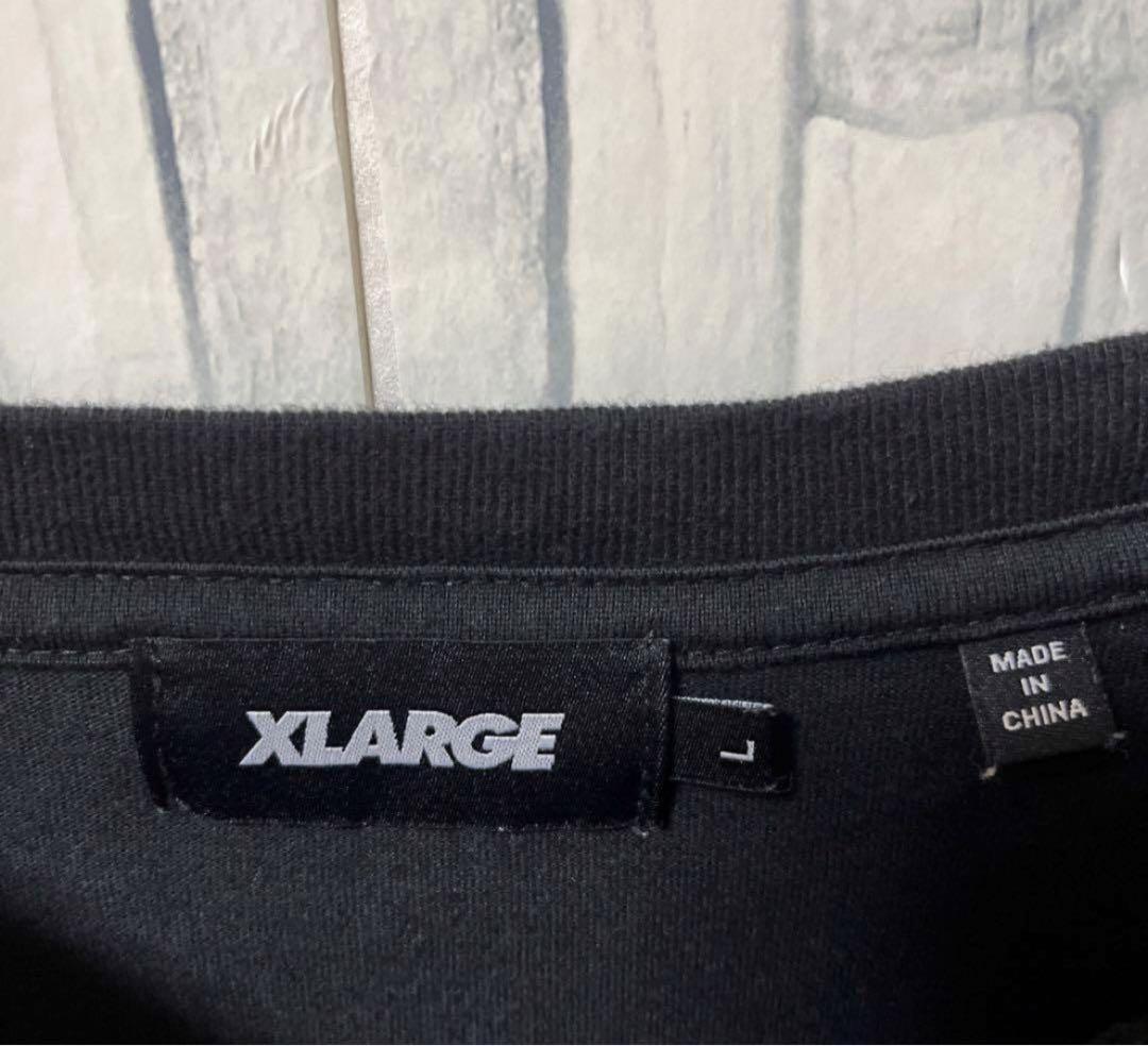 X-LARGE エクストララージ 長袖 ロンT ロングTシャツ L ブラック