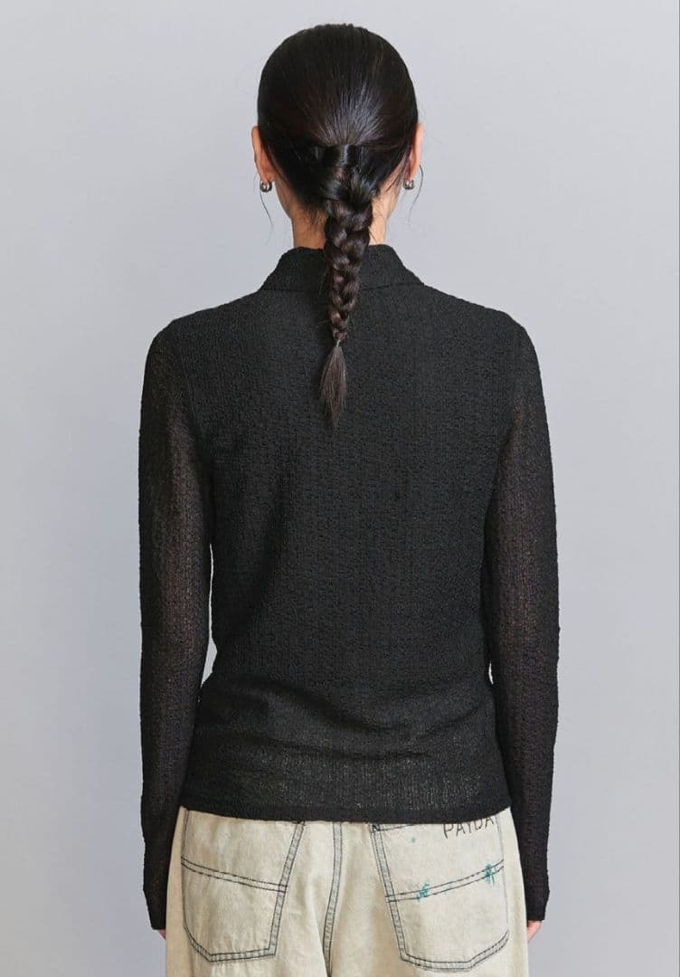 BEAUTY&YOUTH ラッセルレースレギュラーカラーシャツ FREE BEAUTY&YOUTH ラッセルレースレギュラーカラーシャツ FREE