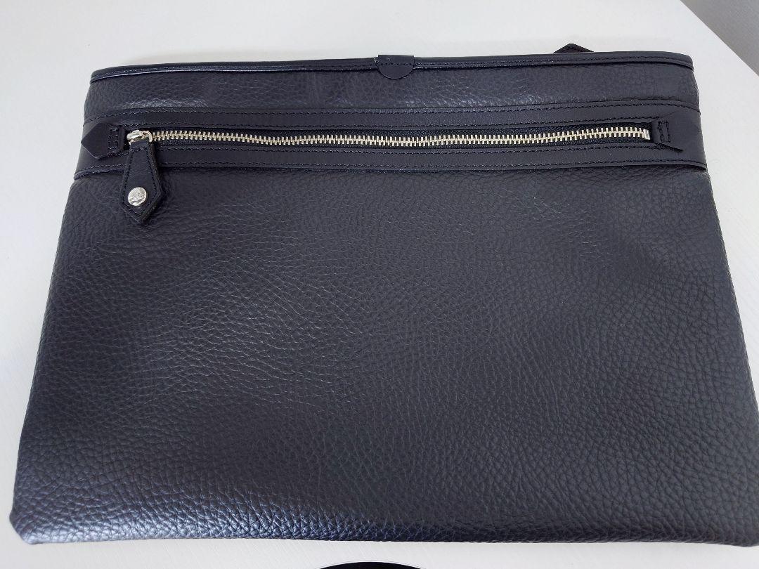 美品 ブラック レザー クラッチバッグ - メルカリ