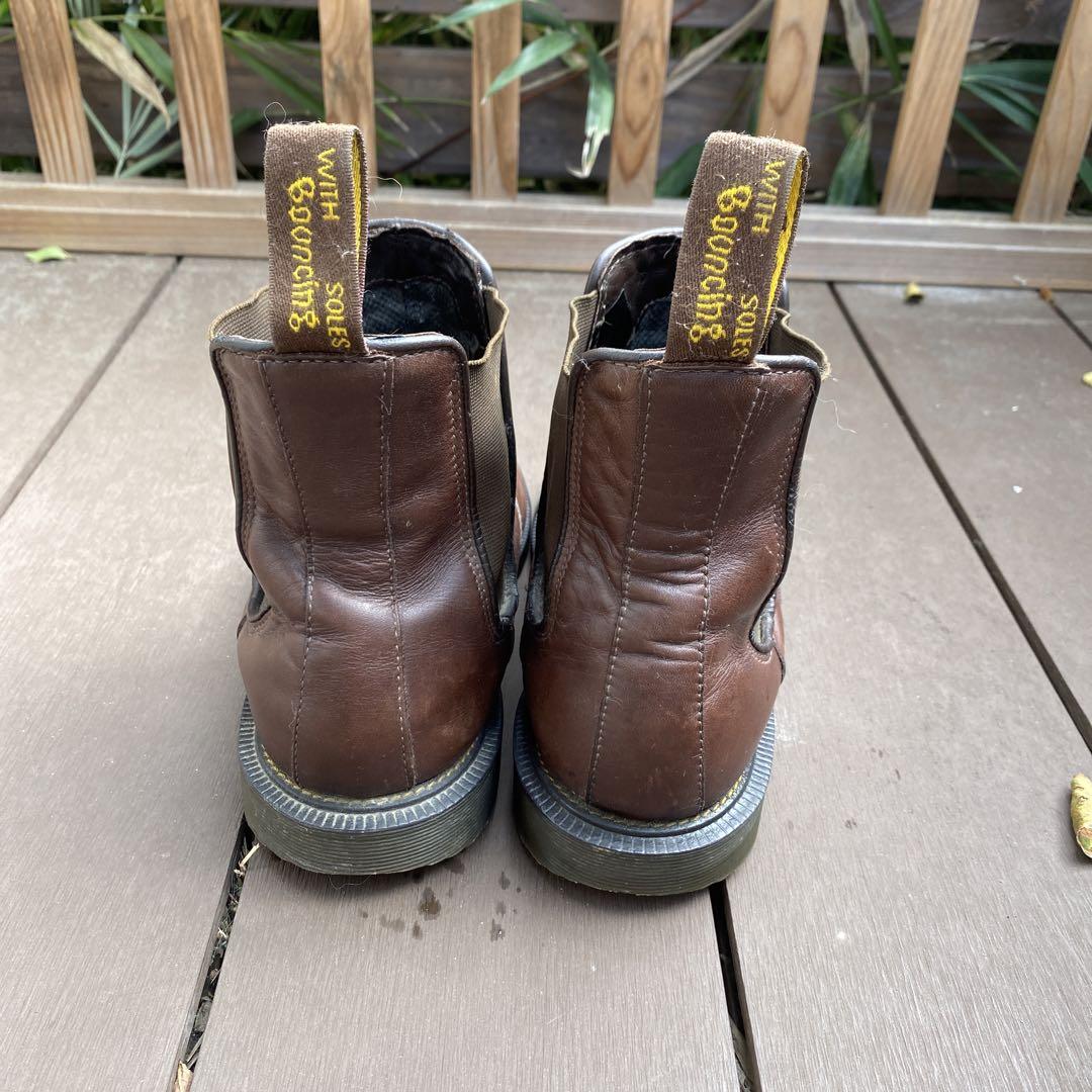 Dr.martens ブラウン サイドゴアブーツ uk7size