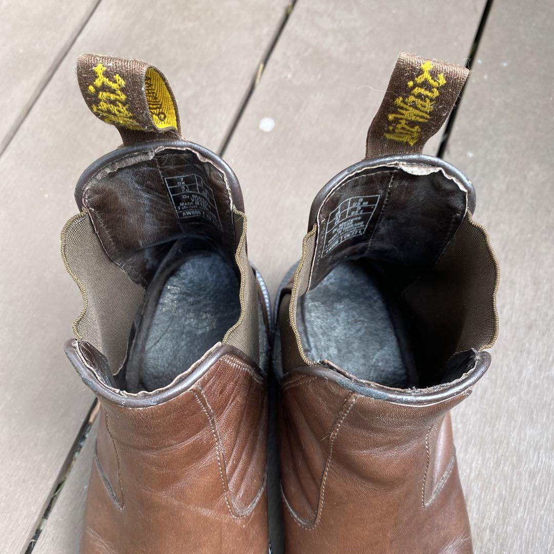 Dr.martens ブラウン サイドゴアブーツ uk7size