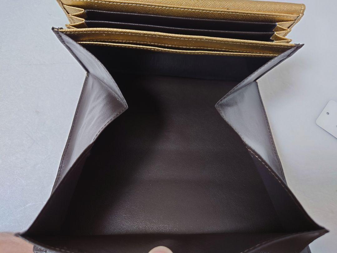 超美品]GANERIAパイソン長財布 ゴールド