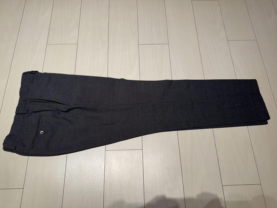 美品】ラルディーニ LARDINI スーツ 48 グレー/ブラウン ジレ