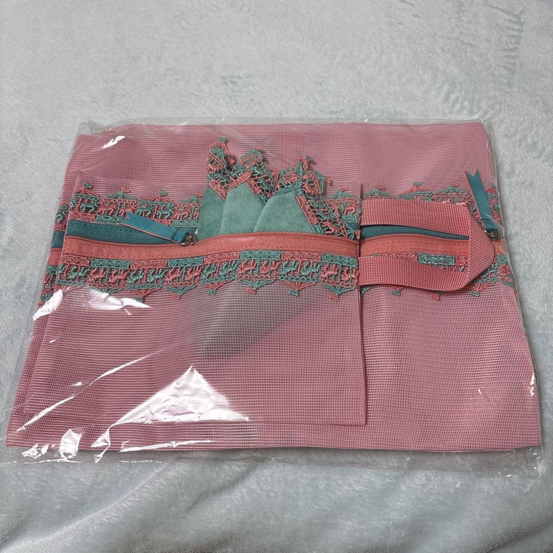 【新品】近沢レース メッシュ3点セット＆タオルハンカチ メリーゴーランド 新品 未使用 近沢レース タオルハンカチ 3色セット