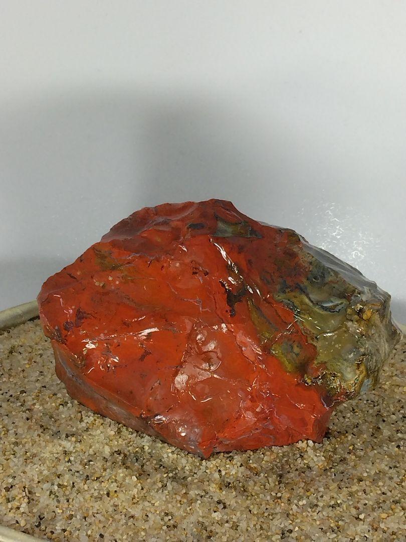 佐渡錦紅石　赤玉石