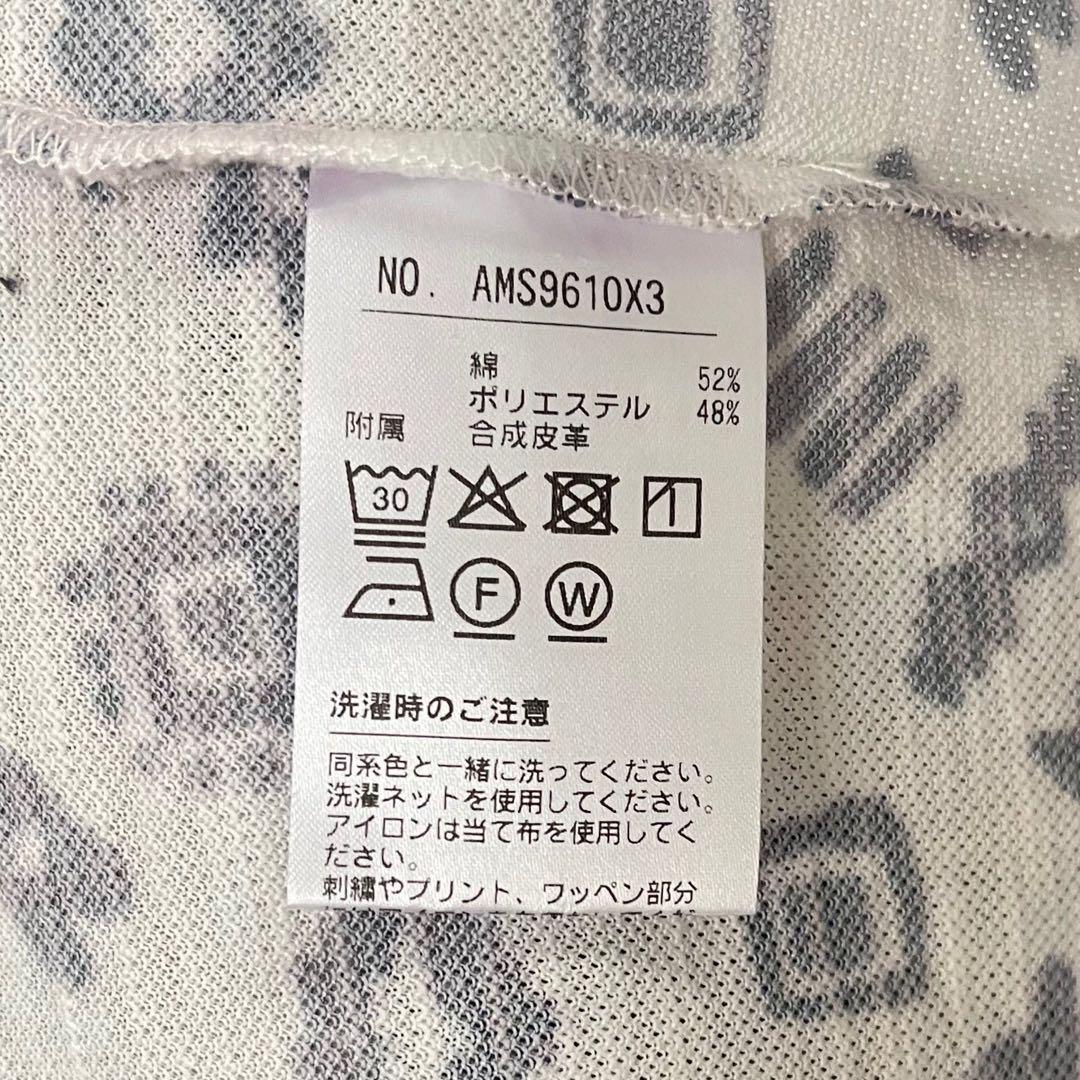 and per se ゴルフウェア 半袖ポロシャツ 総柄 ロゴワッペン メンズL and per se ゴルフウェア 半袖ポロシャツ 総柄 ロゴワッペン メンズL